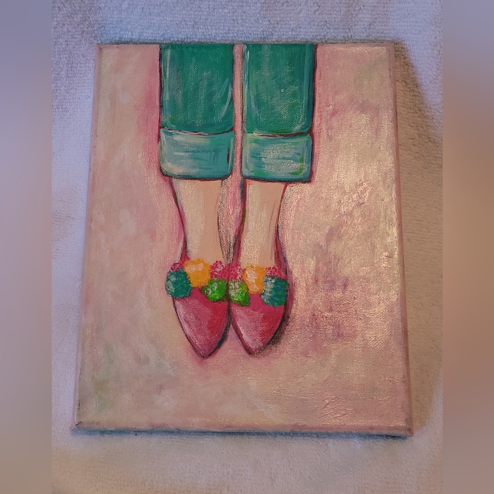 SOLD! Colorful Pom Pom Women's Shoes
